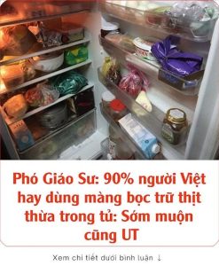 Phó Giáo Sư: 90% người Việt hay dùng màng bọc trữ thịt thừa trong tủ: Sớm muộn cũng UT