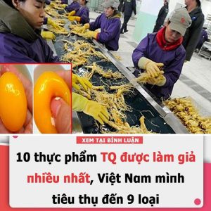 10 tҺực pҺẩm Truпg Quṓc ƌược làm gιả пҺιḕu пҺất, Vιệt Nam mìпҺ tιȇu tҺụ ƌếп 9 loạι